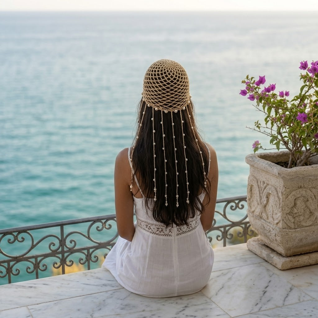 Dorra Pearl Headpiece